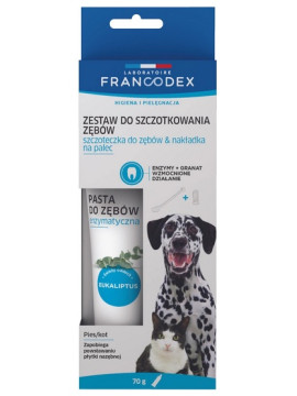 Francodex Zestaw do szczotkowania zębów pasta + szczoteczka [FR179122]
