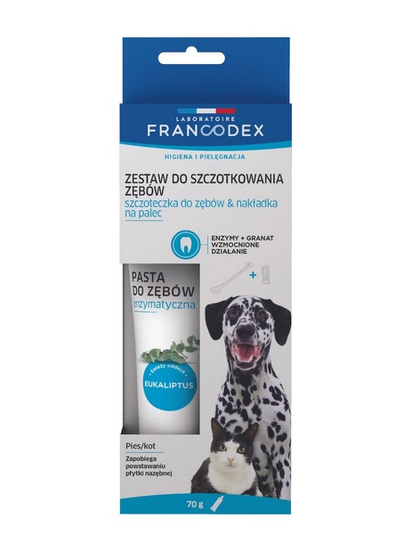 Francodex Zestaw do szczotkowania zębów pasta + szczoteczka [FR179122]