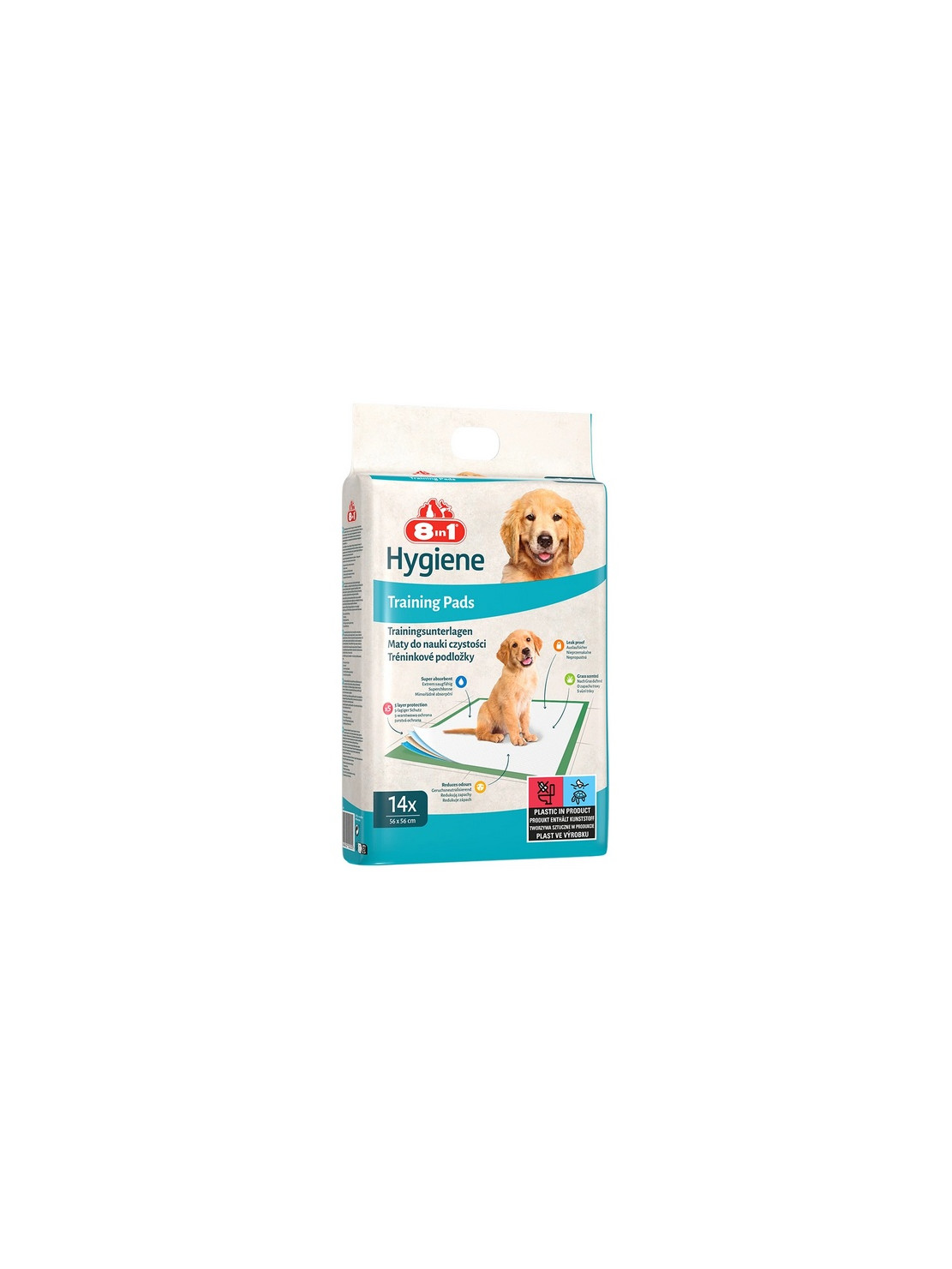 8in1 Mata absorbująca Training Pads 56x56cm - małe opakowanie 14szt