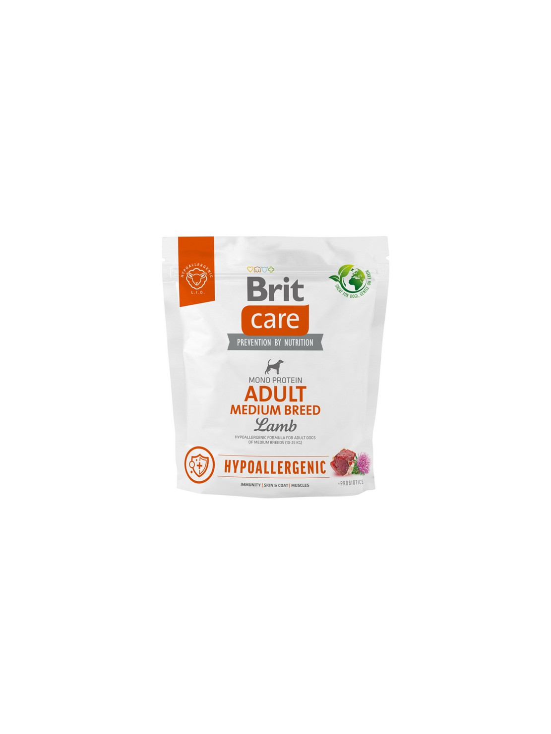 Brit Care Hypoallergenic Adult Medium Lamb 1kg