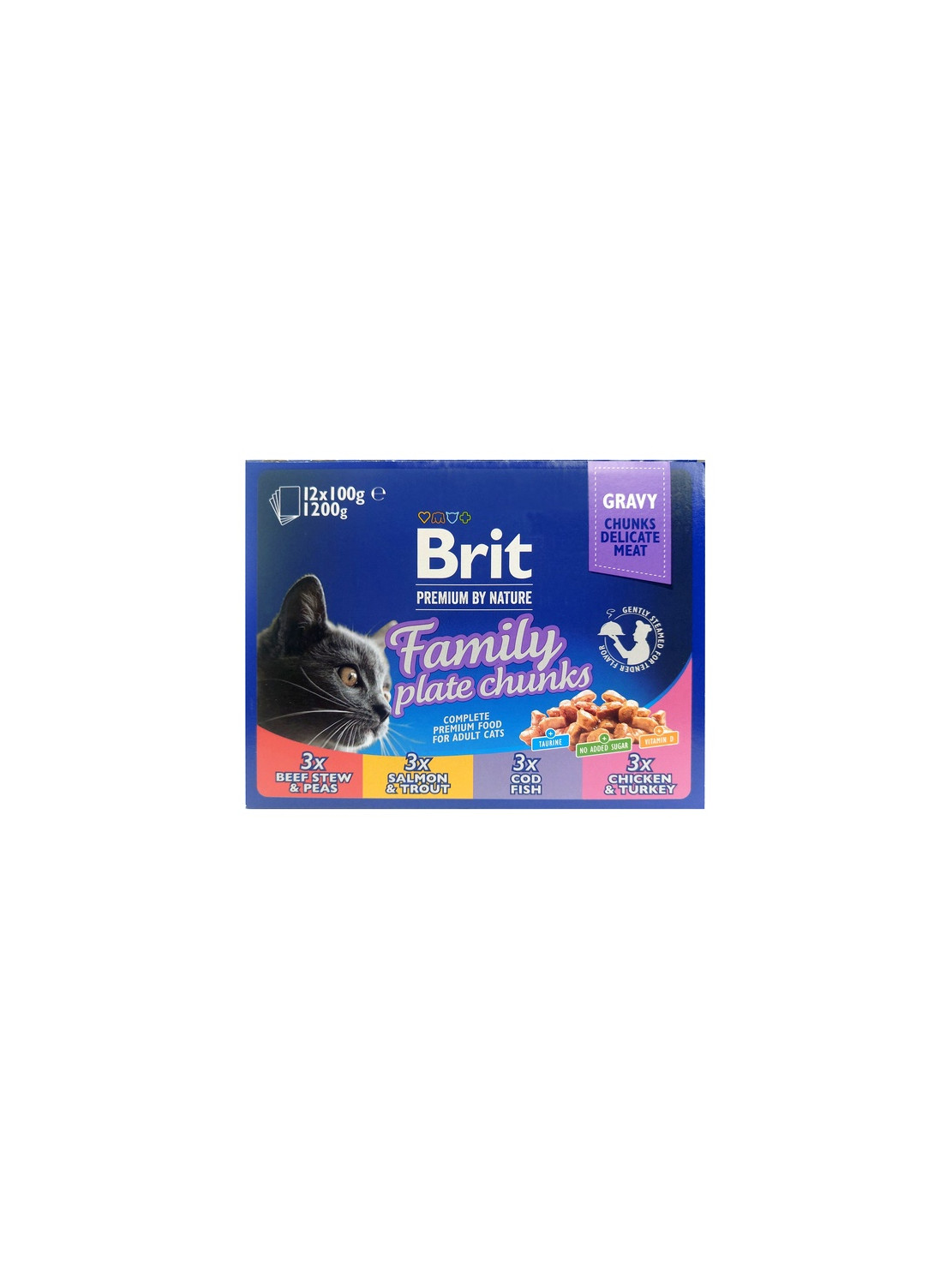 Brit Premium Cat Adult Multipack saszetki 12x100g