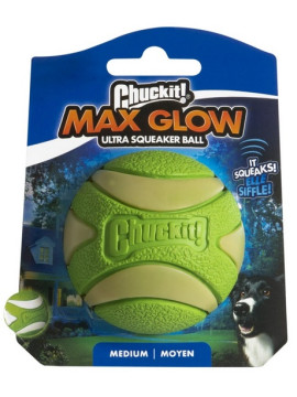 Chuckit! Max Glow Ultra Squeaker Ball Medium [43142]