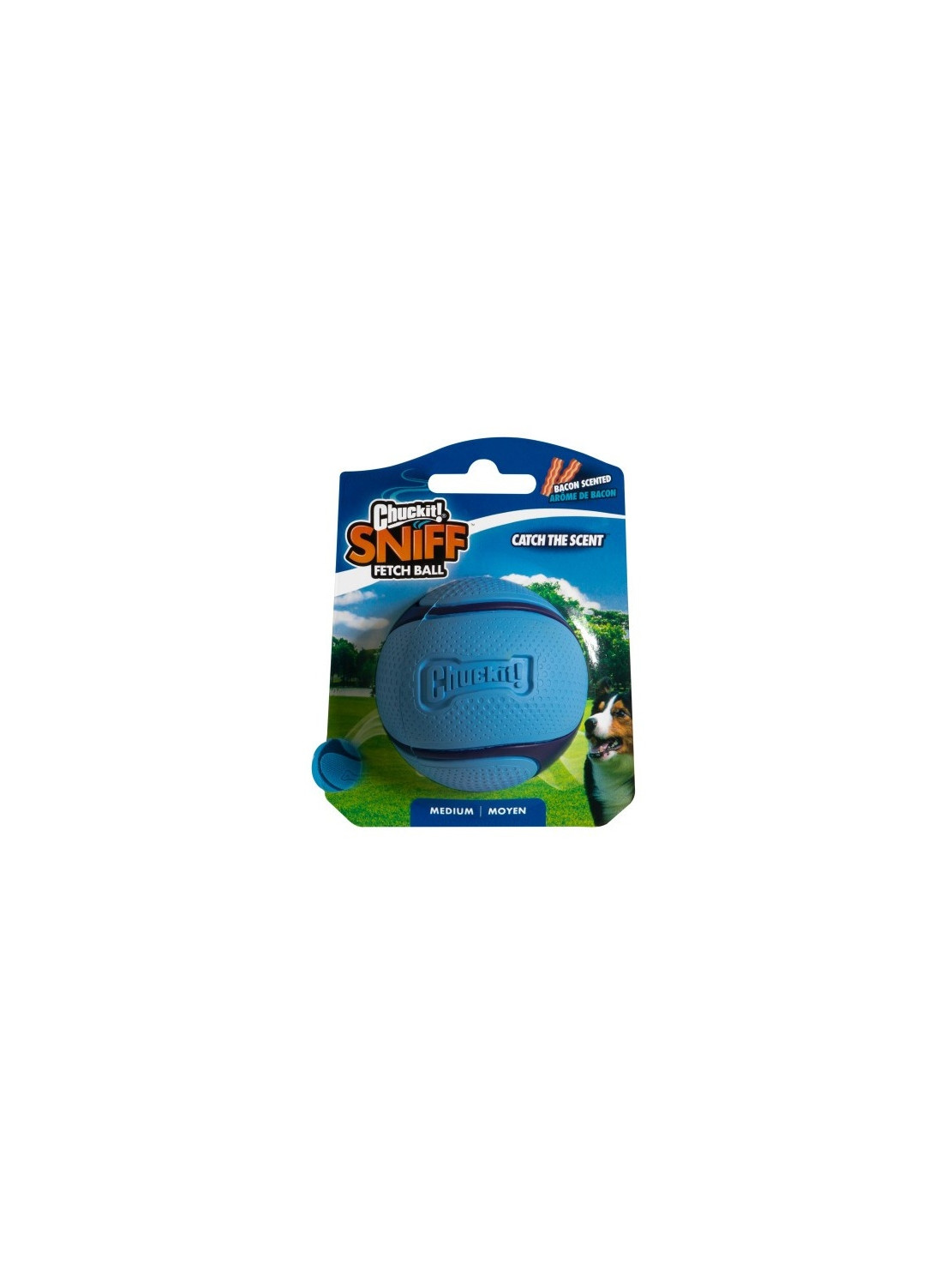 Chuckit! Sniff Fetch Ball Bacon Medium [33207]
