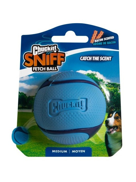 Chuckit! Sniff Fetch Ball Bacon Medium [33207]