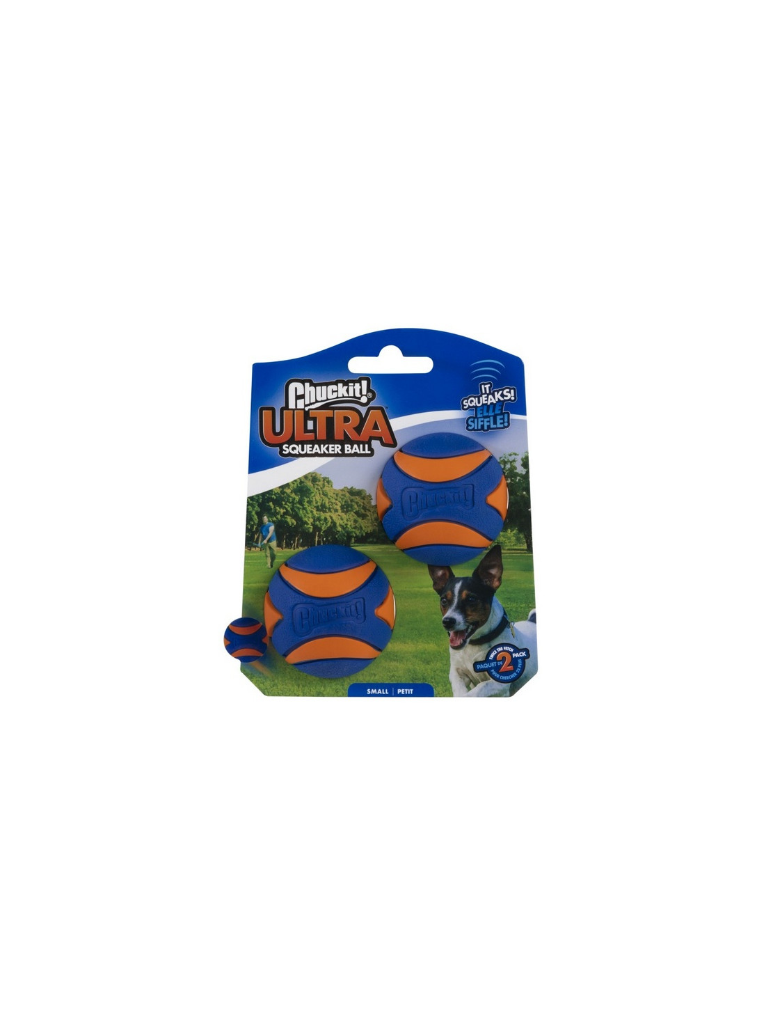 Chuckit! Ultra Squeaker Ball Small 2pak [31537]
