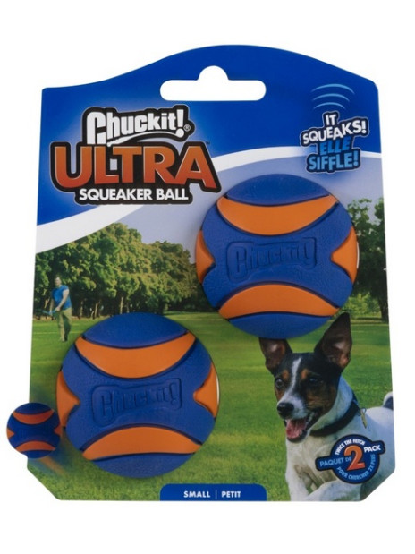 Chuckit! Ultra Squeaker Ball Small 2pak [31537]