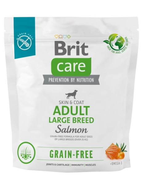 Brit Care Grain Free Adult Large Breed Salmon 1kg