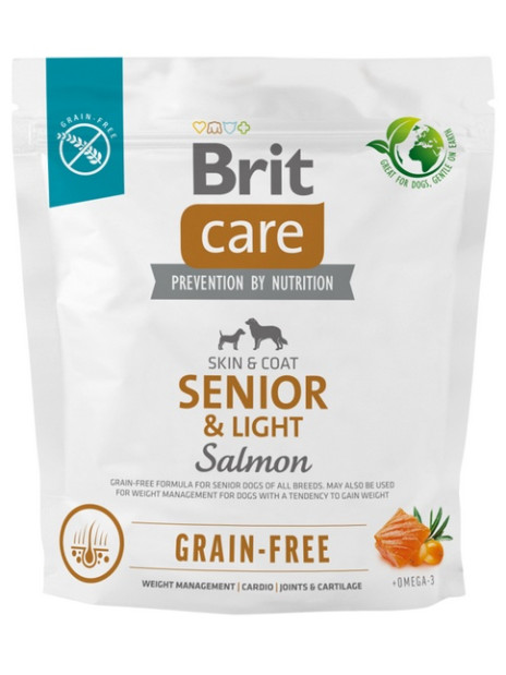 Brit Care Grain Free Senior & Light Salmon 1kg