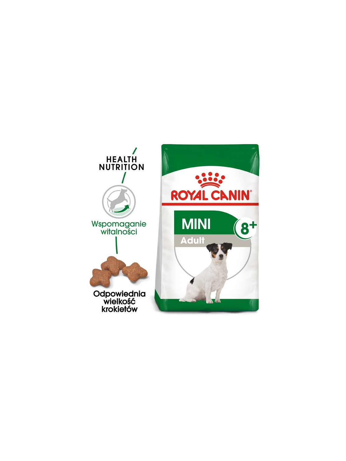 Royal Canin Mini Adult 8+ karma sucha dla psów starszych od 8 do 12 roku życia, ras małych 800g