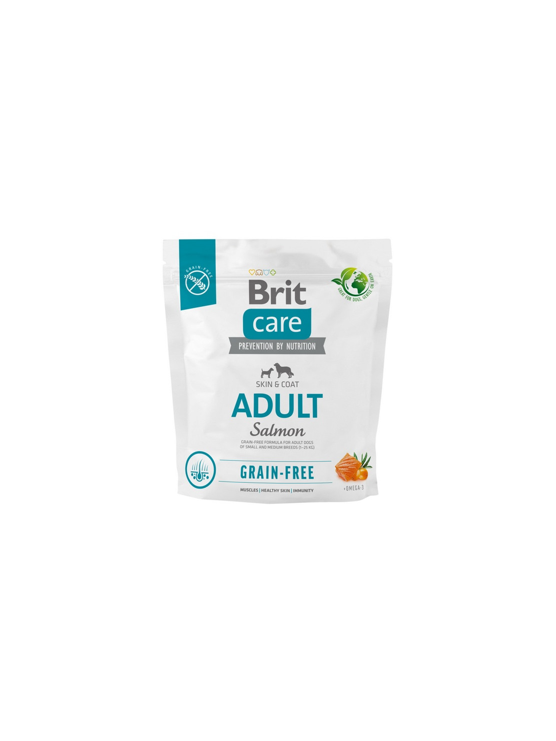 Brit Care Grain Free Adult Small & Medium Salmon 1kg