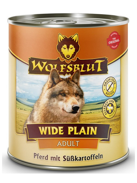 Wolfsblut Dog Wide Plain - konina i bataty puszka 800G