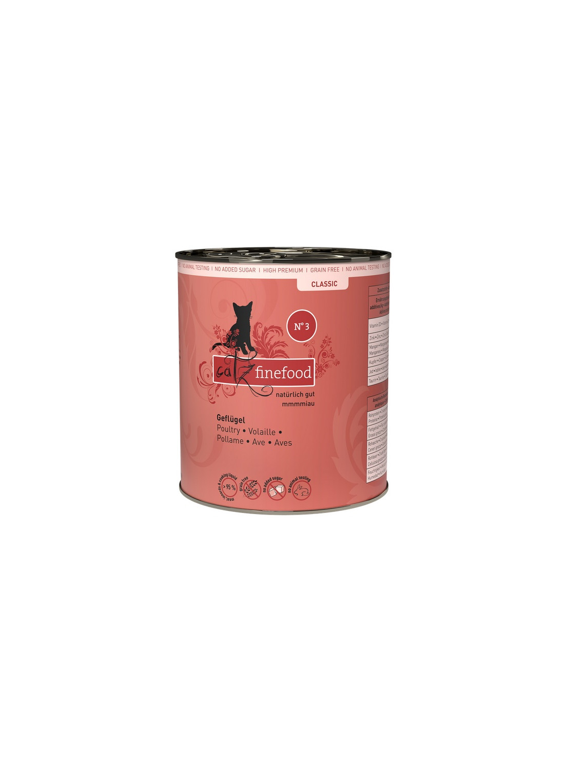 Catz Finefood Classic N.03 Drób puszka 800g
