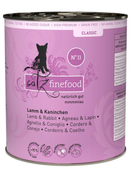 Catz Finefood Classic N.11 Jagnięcina i Królik puszka 800g