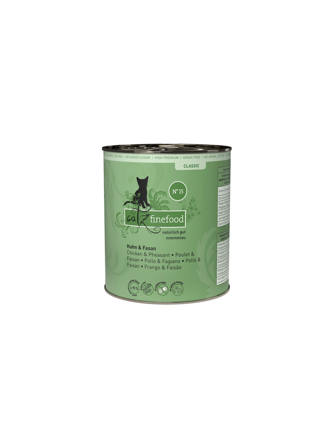 Catz Finefood Classic N.15 Kurczak i Bażant puszka 800g