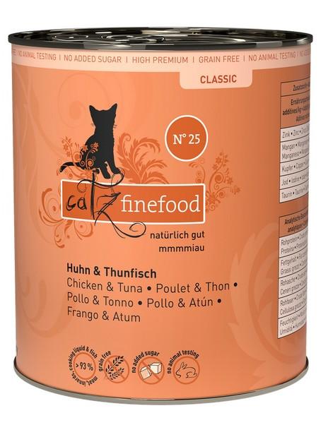 Catz Finefood Classic N.25 Kurczak i Tuńczyk puszka 800g