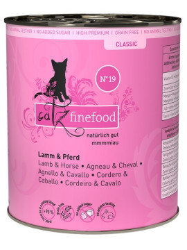 Catz Finefood Classic N.19 Jagnięcina i Konina puszka 800g