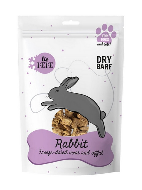 Paka Zwierzaka Lio PEPE Przysmak Rabbit (wątróbka królika) 60g