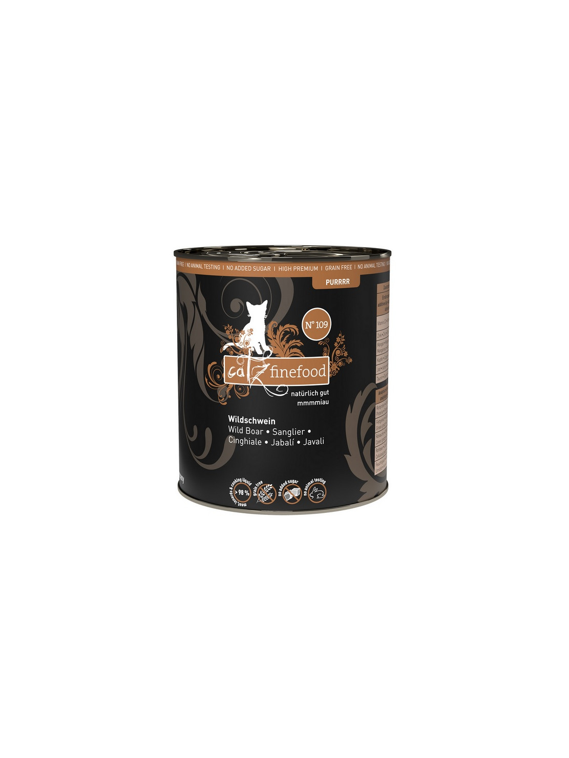 Catz Finefood Purrrr N.109 Dzik puszka 800g