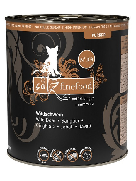 Catz Finefood Purrrr N.109 Dzik puszka 800g