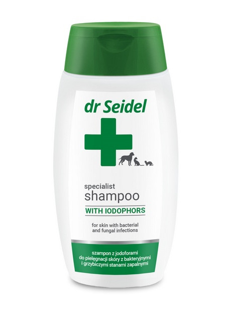 Dr Seidel Szampon dla psów Jodoforowy (również dla kotów i fretek) 220ml