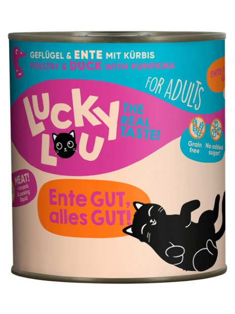 Lucky Lou Lifestage Adult Drób i kaczka puszka 800g