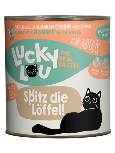 Lucky Lou Lifestage Adult Drób i królik puszka 800g