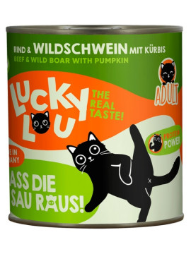Lucky Lou Lifestage Adult Wołowina i dzik puszka 800g