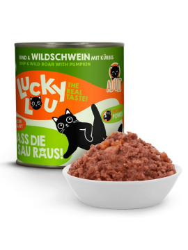 Lucky Lou Lifestage Adult Wołowina i dzik puszka 800g