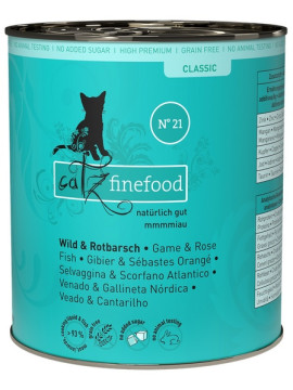 Catz Finefood Classic N.21 Dziczyzna i Karmazyn puszka 800g