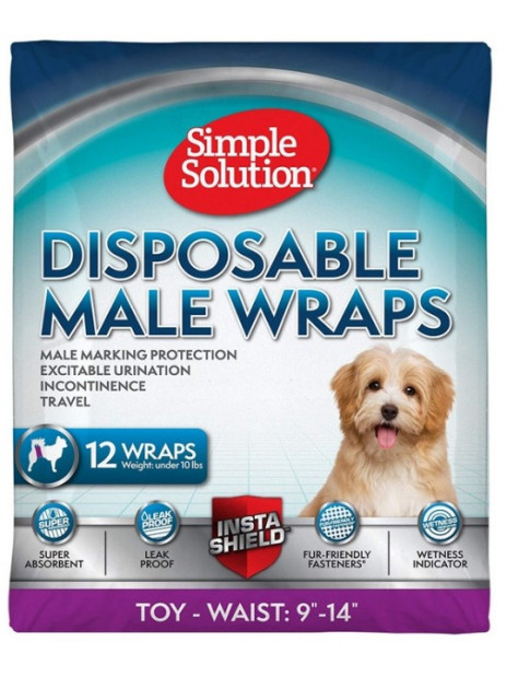 Simple Solution Pieluchy jednorazowe dla psów XS 12szt.