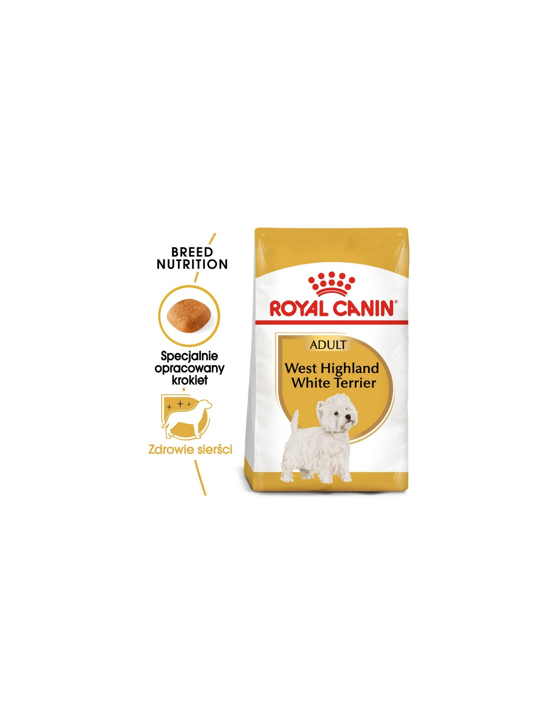 Royal Canin West Highland White Terrier Adult karma sucha dla psów dorosłych rasy west highland white terrier 0,5kg