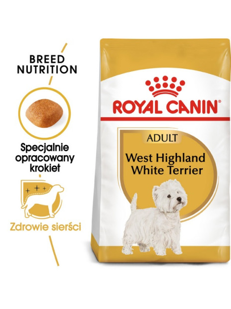 Royal Canin West Highland White Terrier Adult karma sucha dla psów dorosłych rasy west highland white terrier 0,5kg