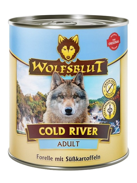 Wolfsblut Dog Cold River - pstrąg i bataty puszka 800g
