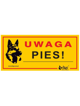 Dingo Tabliczka ostrzegawcza "Uwaga pies!"