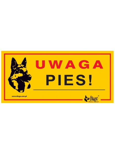 Dingo Tabliczka ostrzegawcza "Uwaga pies!"