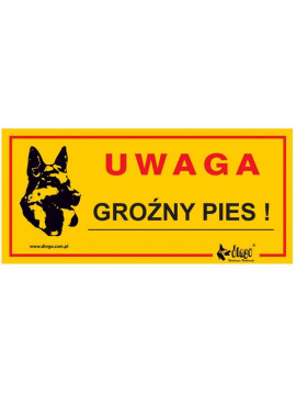 Dingo Tabliczka ostrzegawcza "Uwaga groźny pies!"