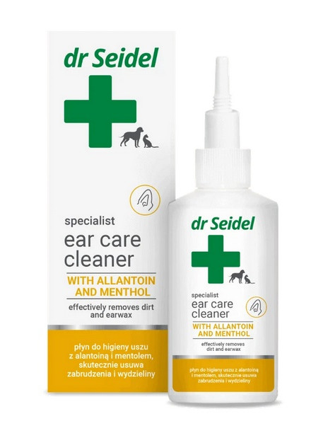 Dr Seidel Płyn do przemywania uszu dla psów i kotów 75ml