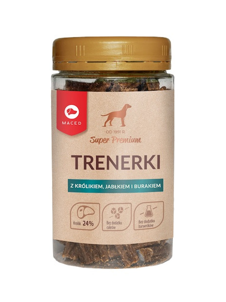 Maced Super Premium Trenerki Królik, jabłko i burak 150g