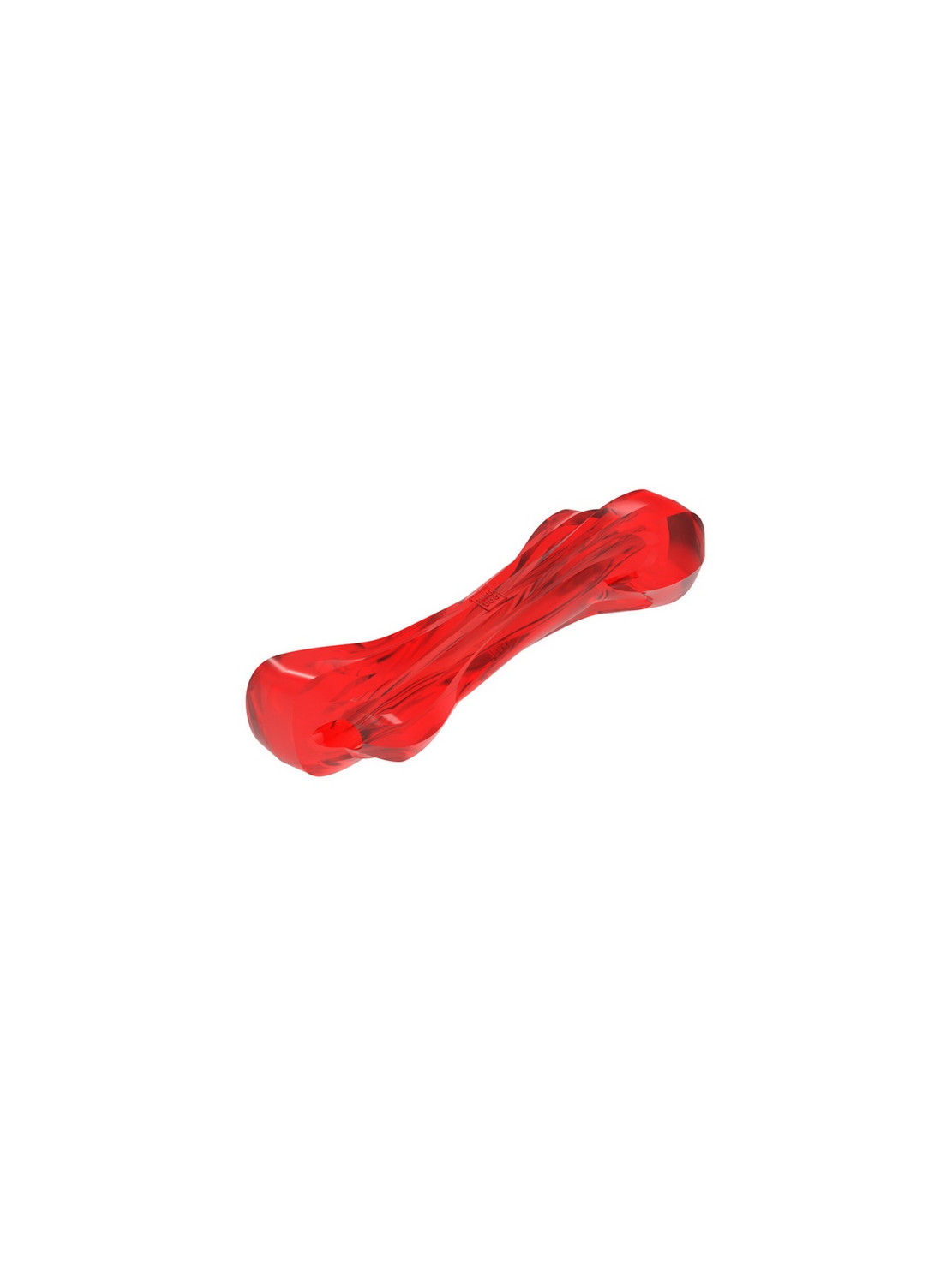 Collar WauDog Fun Durable kość z kauczuku 20x8cm czerwona