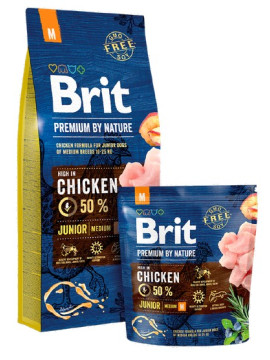 Brit Premium By Nature Junior M Medium 1kg