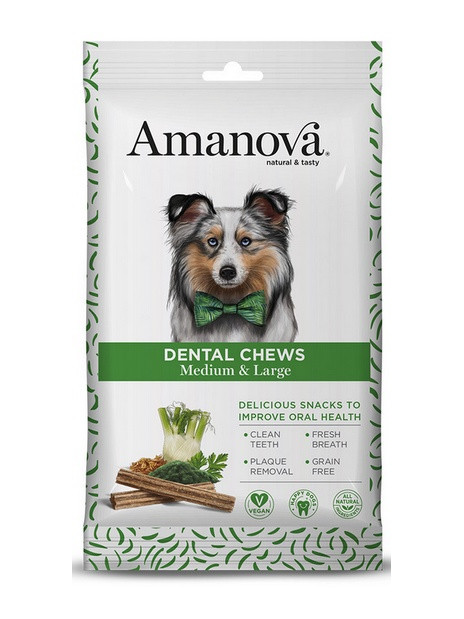 Amanova Dog Dental Chews Medium & Large 180g