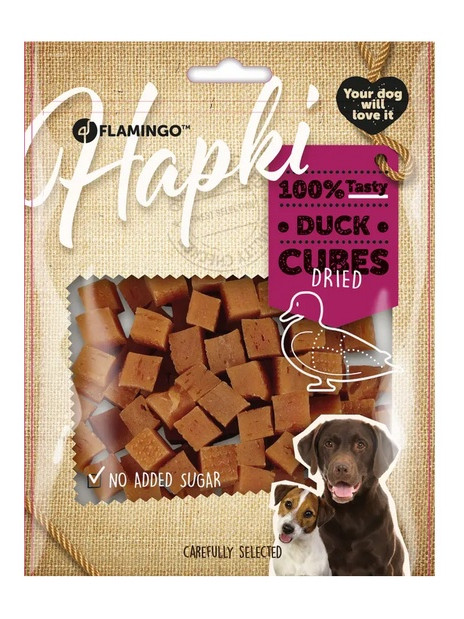 Flamingo Przysmak dla psa Kostki z kaczki 170g