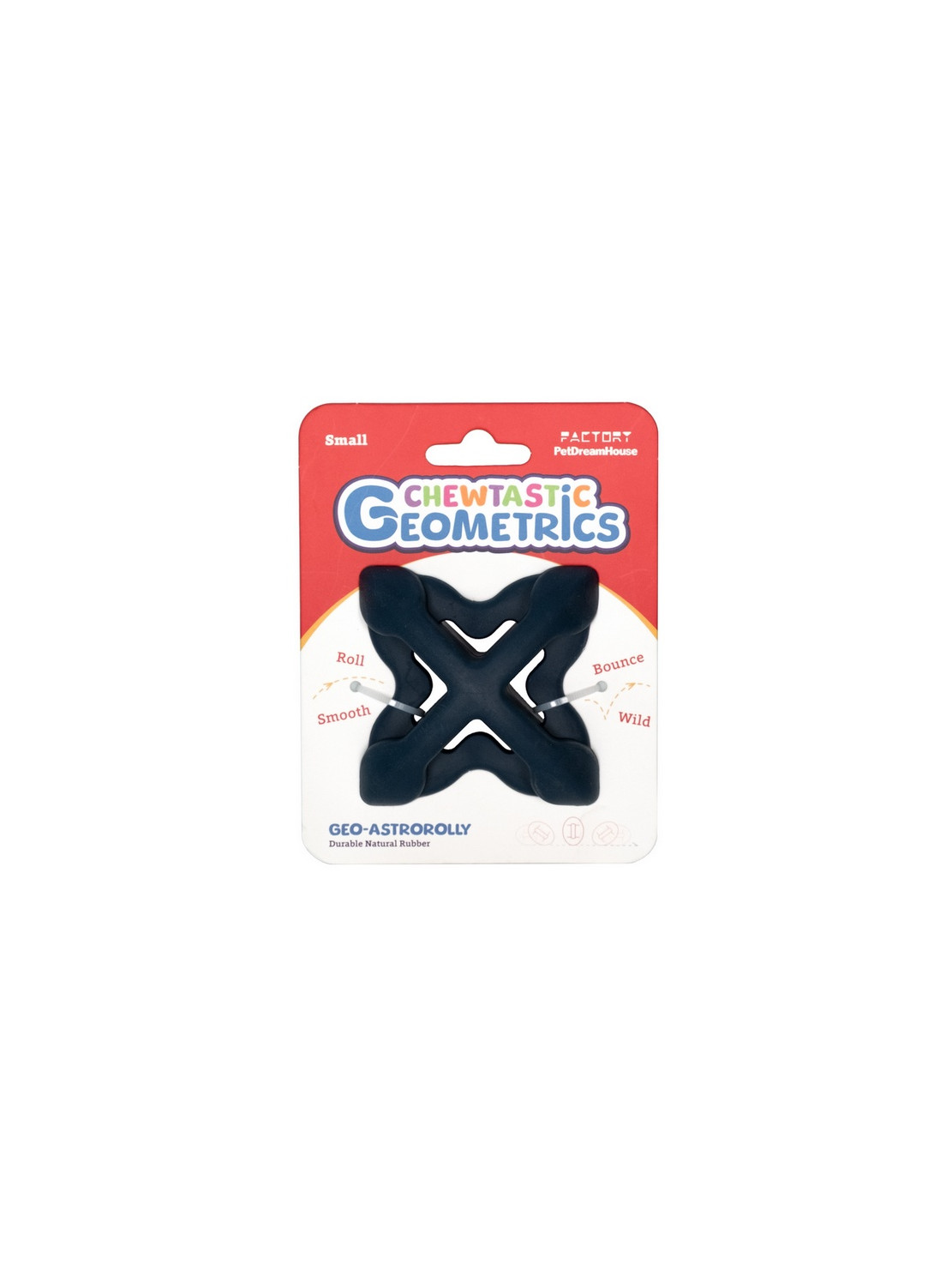 PetDreamHouse Zabawka gumowa Geo-Astro Rolly granatowa