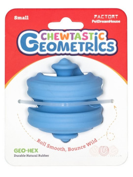 PetDreamHouse Zabawka gumowa Geo-Hex błękitna