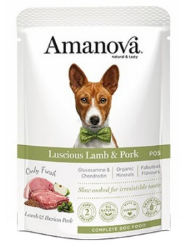 Amanova Dog Adult Luscious Lamb & Pork - jagnięcina i wieprzowina saszetka 300g [P05]