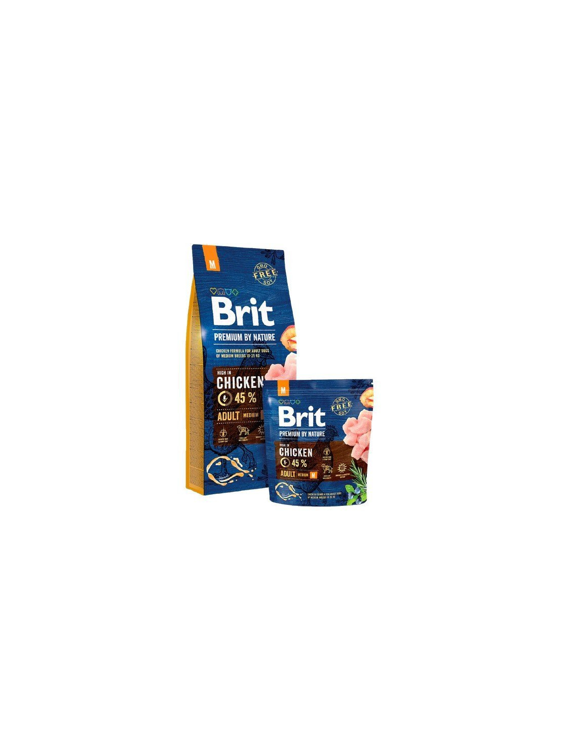 Brit Premium By Nature Adult M Medium 1kg