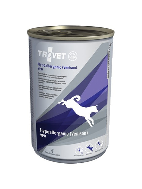 Trovet VPD Hypoallergenic Dziczyzna dla psa puszka 400g