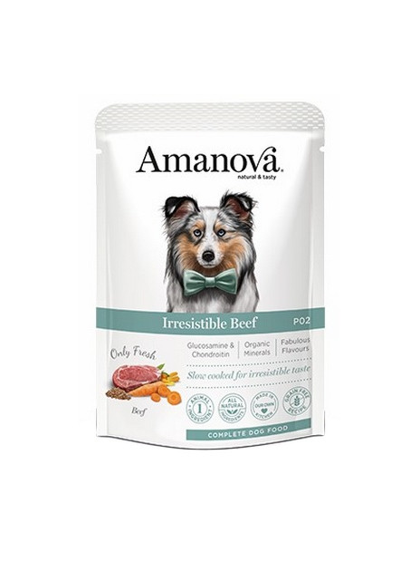 Amanova Dog Adult Irresistible Beef - wołowina saszetka 300g [P02]