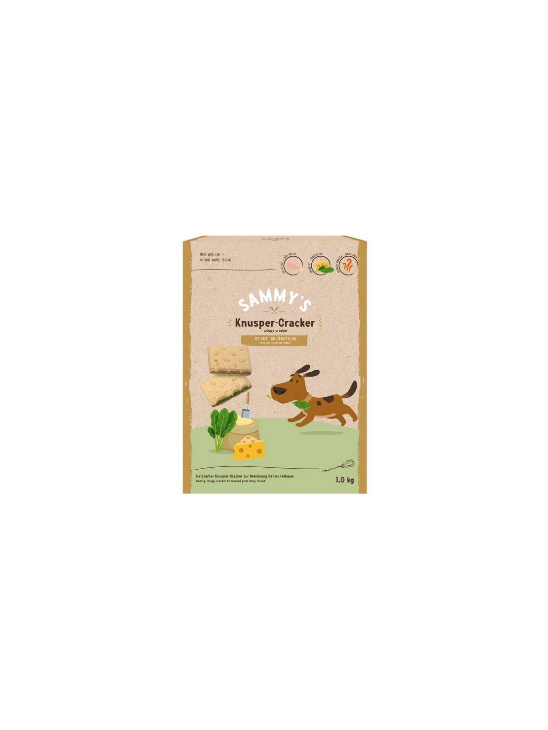 Sammy's Crispy Cracker Ser & Szpinak 1kg