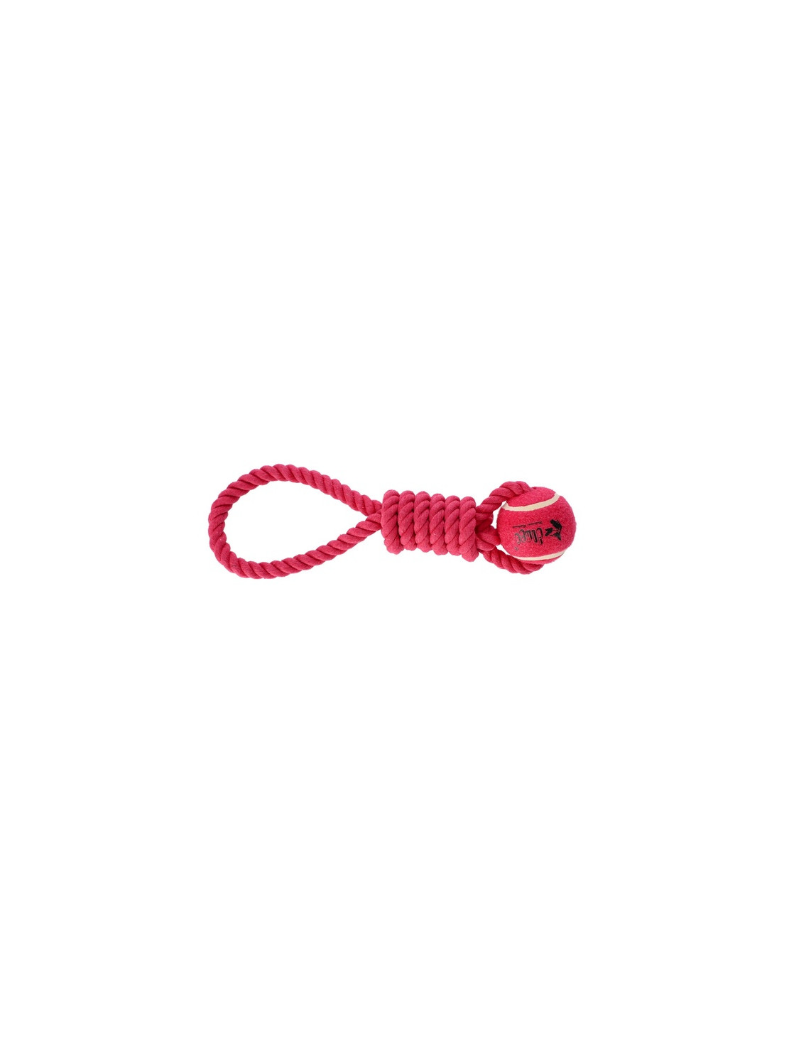 Dingo Zabawka dla psa - Piłka tenisowa z uchwytem Fresh 6,2x41cm różowa